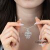 If Jerusalem forgets Pendant Necklace - Sterling Silver or 24K Gold - Hebrew Bible Verse Jewelry - handmade in Israel