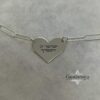 Hebrew Engraved Sterling Silver Heart Pendant Necklace: Judaica Jewelry - handmade in Israel