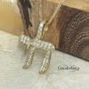 14K Solid Gold Chai Pendant, 16mm Hebrew Life Charm, Cubic Zirconia Pave (Yellow or White) - handmade in Israel