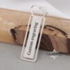 Sterling Silver Heart Bookmark: Hebrew/English Engraving, Judaica Gift - handmade in Israel