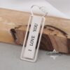 Sterling Silver Heart Bookmark: Hebrew/English Engraving, Judaica Gift - handmade in Israel