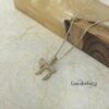 14K Solid Gold Chai Pendant, 16mm Hebrew Life Charm, Cubic Zirconia Pave (Yellow or White) - handmade in Israel