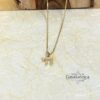 Solid 14K gold mini Chai pendant, handmade in Israel