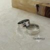 Hebrew Hammered Sterling Silver Wedding Band: Personalized Jewish Ring - handmade in Israel