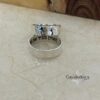 Hebrew Hammered Sterling Silver Wedding Band: Personalized Jewish Ring - handmade in Israel