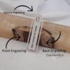 personalised bookmark: Custom Engraved Hebrew/English, Handmade in Israel - handmade in Israel