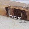 Handcrafted Hebrew Name Necklace: Sterling Silver or Gold Plated, Personalized Judaica Jewelry-Mother's Day Gift - handmade in Israel