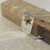 Sterling silver dog tag, handmade in Israel