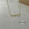 14K Gold Hebrew Name Necklace, Custom Jewish Jewelry - handmade in Israel