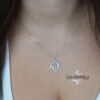 Chai Necklace Sterling Silver, Star of David Pendant 25mm, Gold or Rose Plated - handmade in Israel