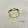 14K Gold Hebrew Ring: Western Wall Jewelry, Custom Engraving, Made in Israel - handmade in Israel