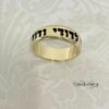 14K Gold Hebrew Ring: Western Wall Jewelry, Custom Engraving, Made in Israel - handmade in Israel