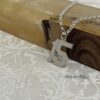 Custom Number Necklace, Sterling Silver Pendant, Gold or Rose Plated, Minimalist Unisex - handmade in Israel