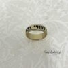 14K Gold Hebrew Ring: Western Wall Jewelry, Custom Engraving, Made in Israel - handmade in Israel