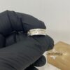 Two-tone Hebrew verse ring, handmade in Israel