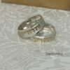 Two-tone Hebrew verse ring, handmade in Israel