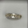 Two-tone Hebrew verse ring, handmade in Israel
