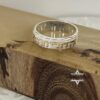Two-tone Hebrew verse ring, handmade in Israel