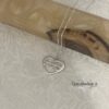Hebrew Name Heart Necklace: Personalized Jewish Jewelry, Sterling Silver- Mother's Day gifts - handmade in Israel