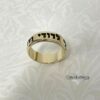 14K Gold Hebrew Ring: Western Wall Jewelry, Custom Engraving, Made in Israel - handmade in Israel