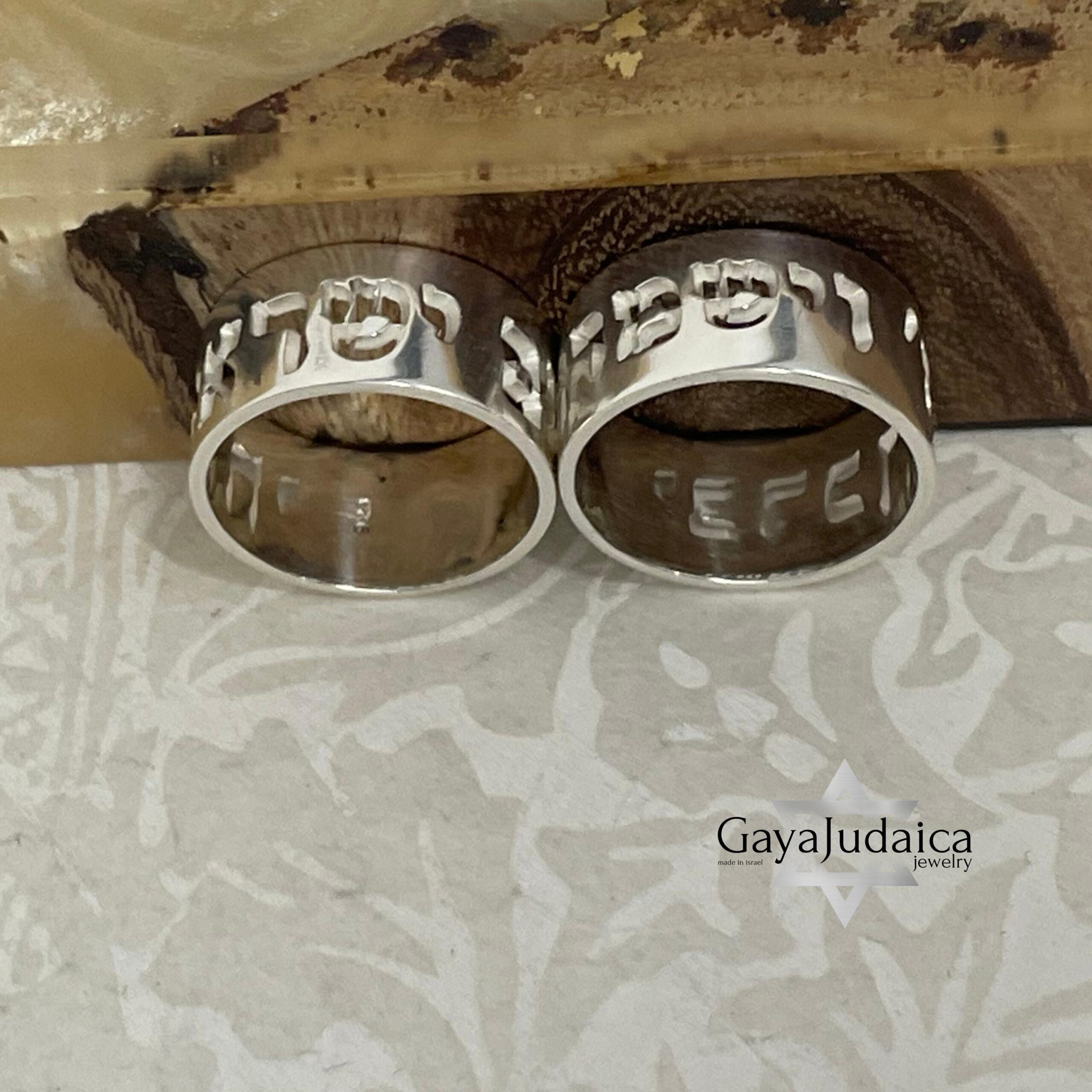 Custom Hebrew Name Ring, 925 Sterling Silver or 24K Gold Plated, Jewish Jewelry Custom Hebrew Name Ring, 925 Sterling Silver or 24K Gold Plated, Jewish Jewelry