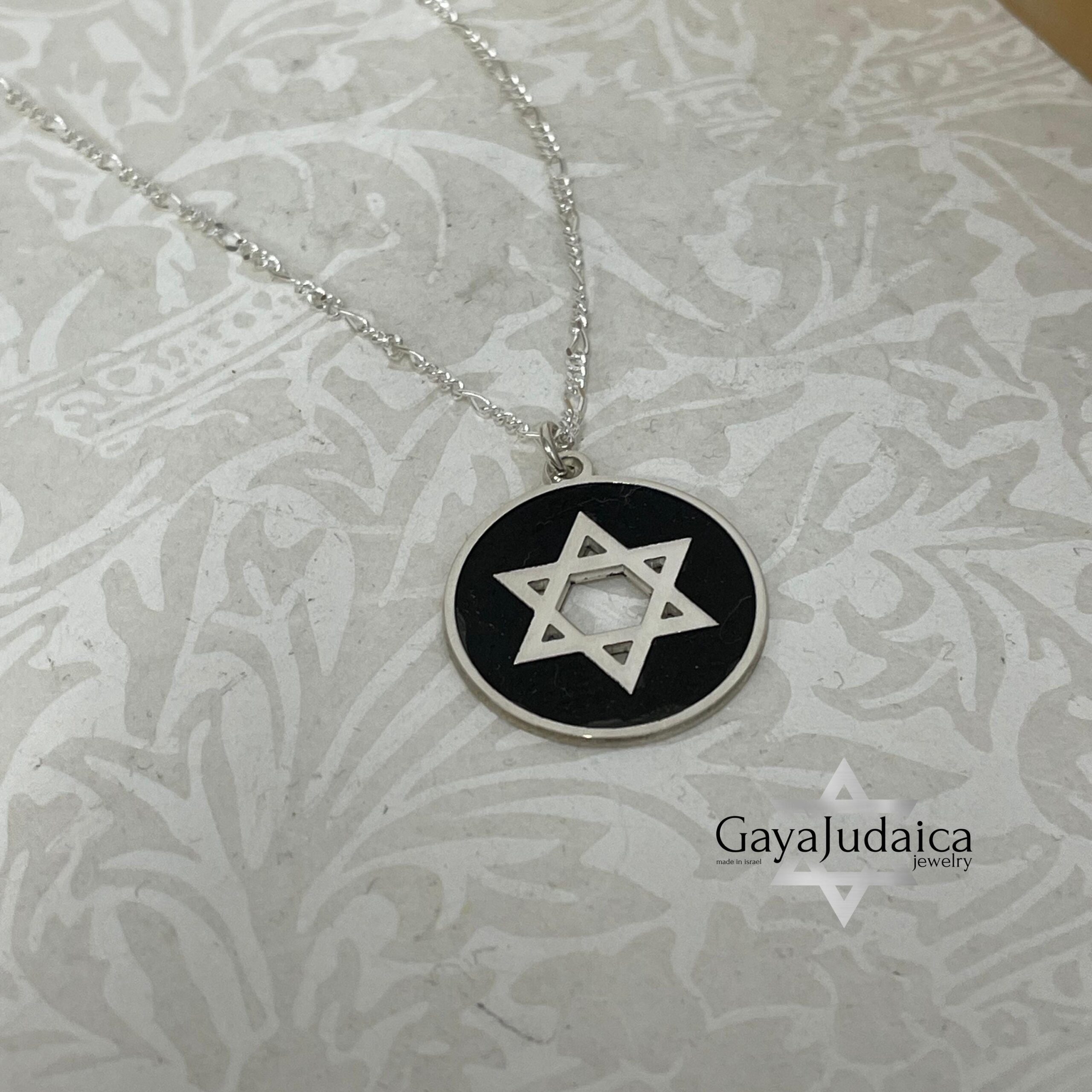 Personalized Star of David Necklace, Sterling Silver, Handmade in Israel Personalized Star of David Necklace, Sterling Silver, Handmade in Israel