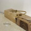 Personalized Mom Bangle with Engraved Hebrew Names - Sterling Silver, Gold Plated - handmade in Israel