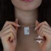 IDF Dog Tag Necklace 14K Solid Gold, Custom Hebrew Engraving, Star of David Pendant - handmade in Israel
