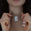 Custom Hebrew Engraved Star of David Necklace: Sterling Silver IDF Tag - handmade in Israel