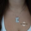 IDF Dog Tag Necklace 14K Solid Gold, Custom Hebrew Engraving, Star of David Pendant - handmade in Israel
