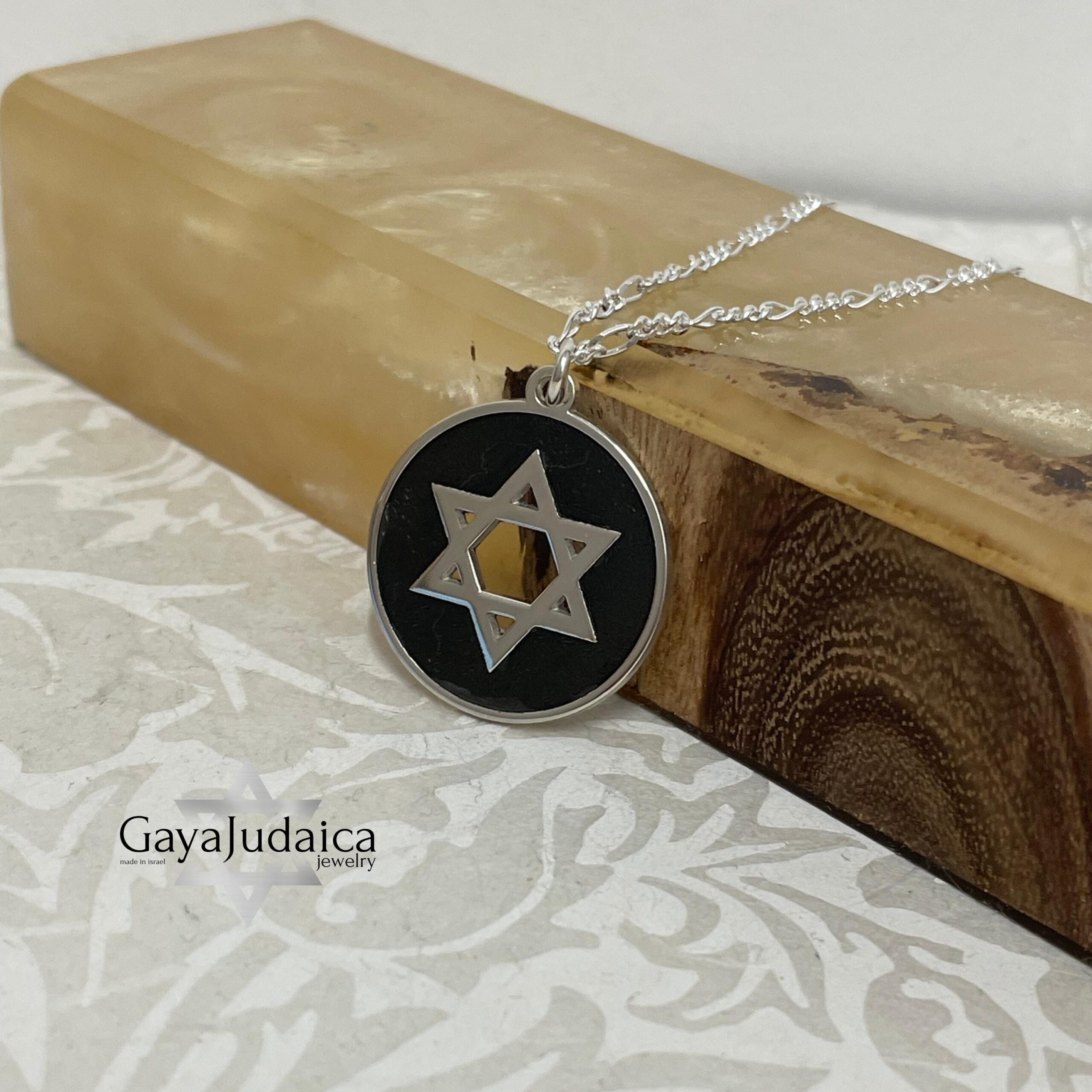 Personalized Star of David Necklace, Sterling Silver, Handmade in Israel Personalized Star of David Necklace, Sterling Silver, Handmade in Israel