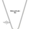 14K Gold Chain Necklace: Spiga, Box Chain - Handmade Israeli Jewelry - handmade in Israel