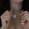 Personalized Hebrew Name Star of David Necklace, Sterling Silver Jewish Pendant - handmade in Israel