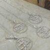 Bible Verse Necklace Sterling Silver, Custom Hebrew Cutout Disc 27mm, Gold or Rose Plated - handmade in Israel