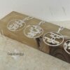 Bible Verse Necklace Sterling Silver, Custom Hebrew Cutout Disc 27mm, Gold or Rose Plated - handmade in Israel