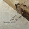 14K Gold Star of David Necklace: Dainty Jewish Pendant -Elegant Judaica Gift from Israel - handmade in Israel