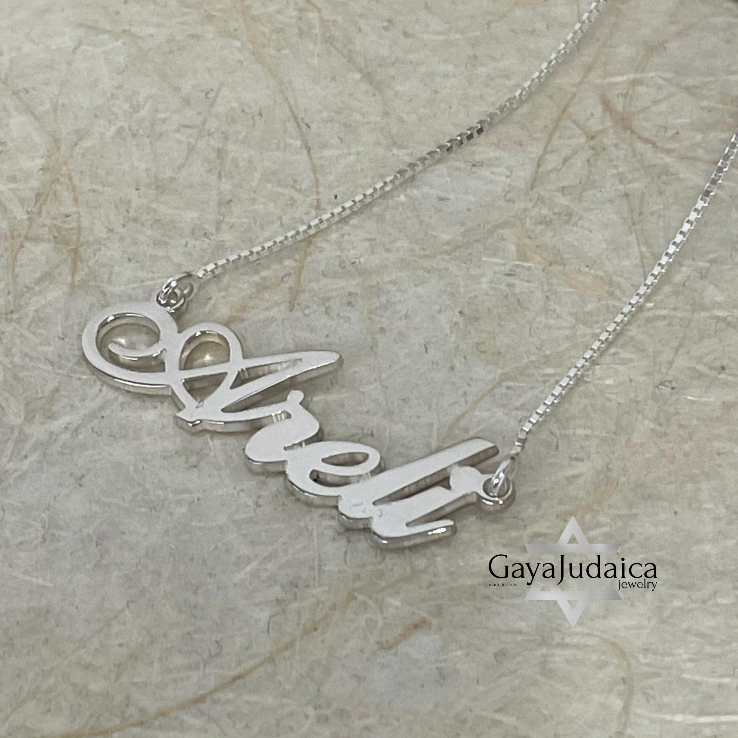 Personalized Name Necklace, 925 Sterling Silver, Two Thicknesses Personalized Name Necklace, 925 Sterling Silver, Two Thicknesses