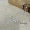 Personalized Name Necklace, 925 Sterling Silver, Two Thicknesses, Gold or Rose Plated - handmade in Israel