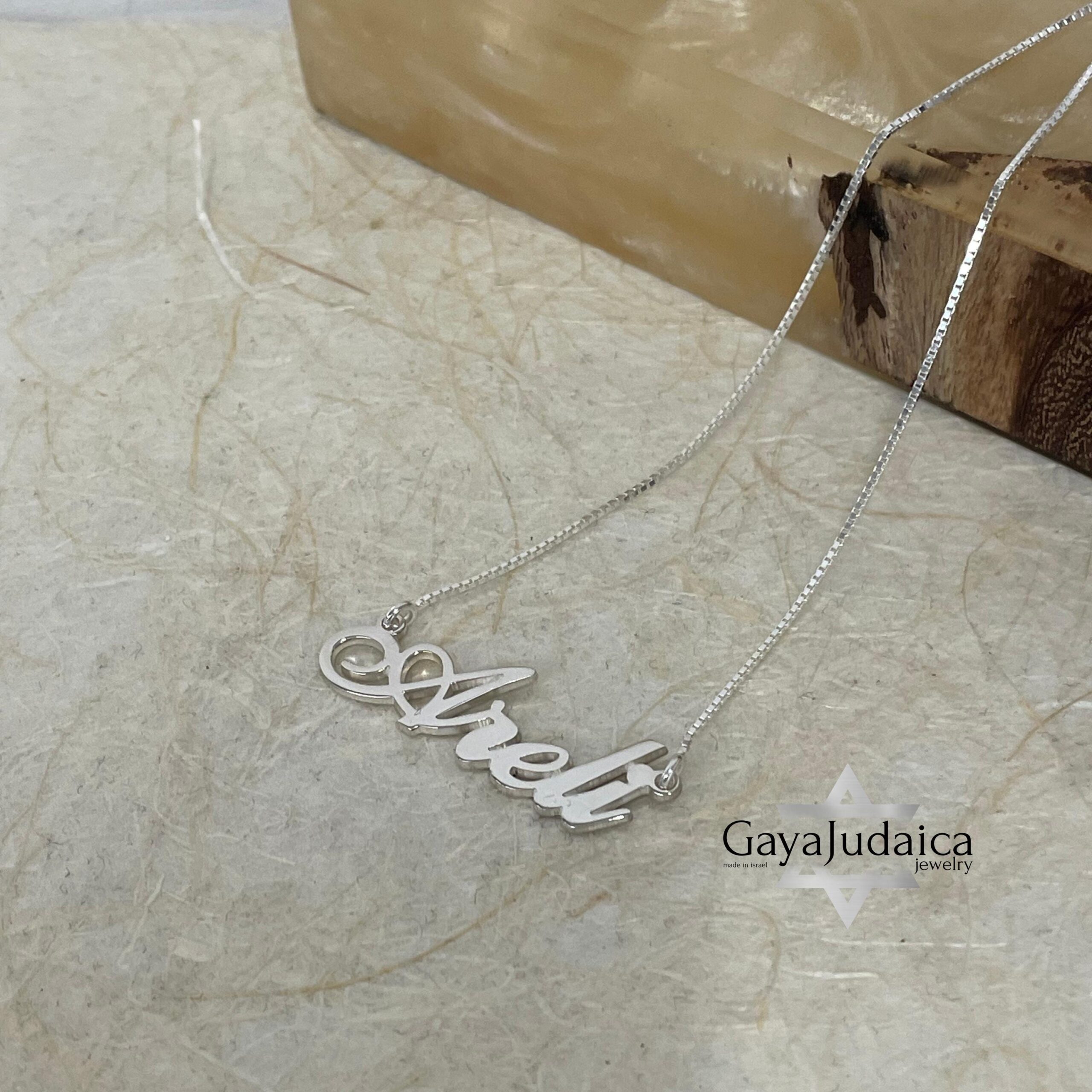 Personalized Name Necklace, 925 Sterling Silver, Two Thicknesses Personalized Name Necklace, 925 Sterling Silver, Two Thicknesses