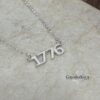 Lucky Number Necklace, 925 Sterling Silver, Single Digit Pendant, Rose or Yellow Gold Plated - handmade in Israel