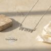 Sterling Silver Hebrew Name Necklace Personalized Jewish Name Jewelry - handmade in Israel