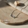 Lucky Number Necklace, 925 Sterling Silver, Single Digit Pendant, Rose or Yellow Gold Plated - handmade in Israel