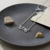 Lucky Number Necklace, 925 Sterling Silver, Single Digit Pendant, Rose or Yellow Gold Plated - handmade in Israel