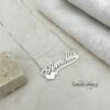 Custom Name Heart Pendant, 925 Sterling Silver, Gold or Rose Gold Plated (40mm) - handmade in Israel
