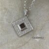 Nano Tanakh Bible Necklace with Zircons | Handmade Jewish Jewelry | Israel Gift - handmade in Israel