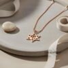 Chai Necklace Sterling Silver, Star of David Pendant 25mm, Gold or Rose Plated - handmade in Israel