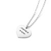 Personalized Heart Pendant: Sterling Silver Judaica Necklace, Gift from Israel- Mother's Day gifts - handmade in Israel
