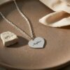Personalized Heart Pendant: Sterling Silver Judaica Necklace, Gift from Israel- Mother's Day gifts - handmade in Israel