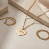 Personalized Heart Pendant: Sterling Silver Judaica Necklace, Gift from Israel- Mother's Day gifts - handmade in Israel