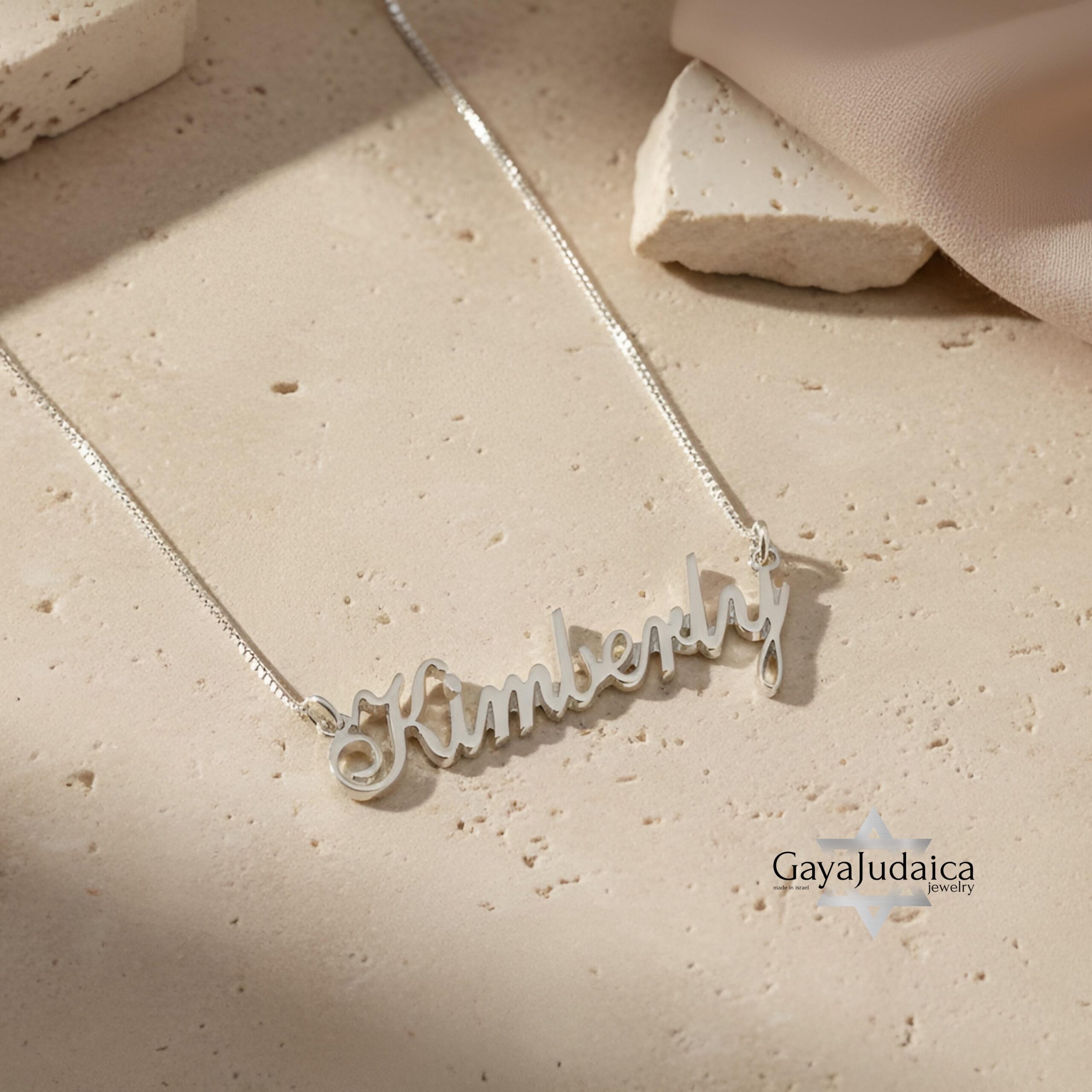 Personalized Name Necklace, 925 Sterling Silver, Two Thicknesses Personalized Name Necklace, 925 Sterling Silver, Two Thicknesses
